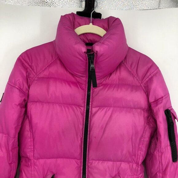 SAM New York Magenta Pink Iconic Freestyle 80%Goose Down Winter Puffer Jacket ~S - Picture 9 of 16